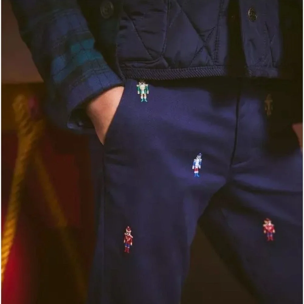 Janie and Jack The Embroidered Nutcracker Dog Pant Size 7